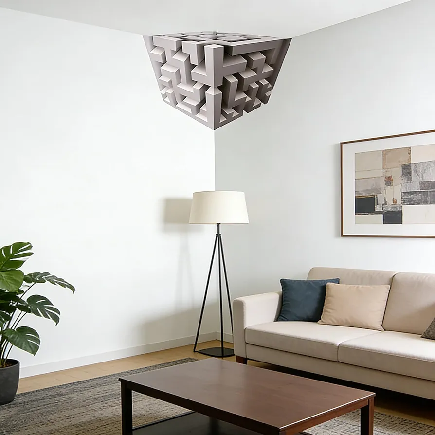 3D Optical Illusion Corner Wall Art