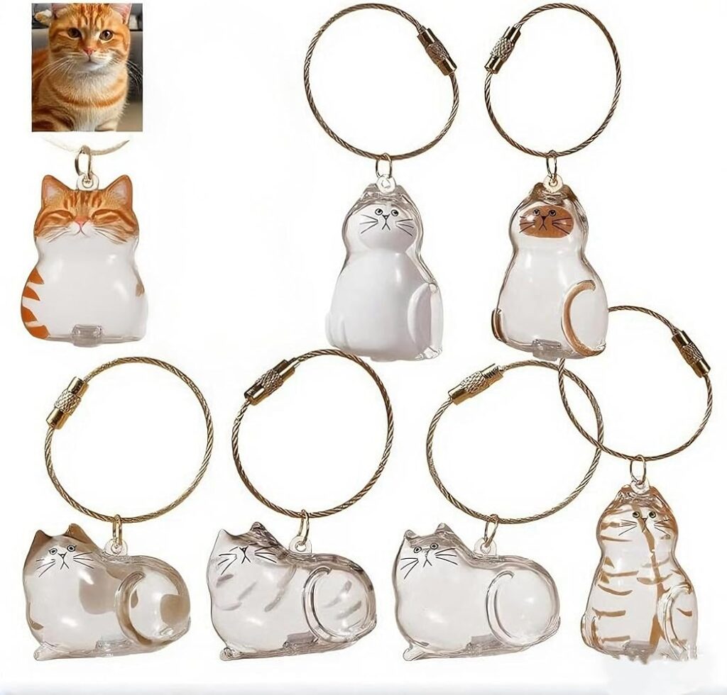 Pet Fur Souvenir Keychain – 6PCS Collection