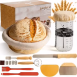 Complete Banneton Bread Proofing & Sourdough Starter Kit